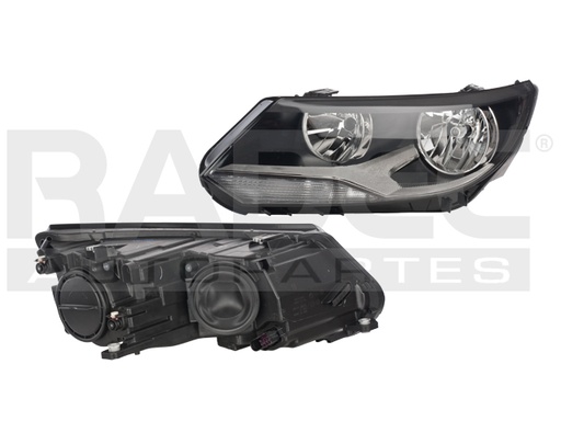 [019-3126-05] FARO VW TIGUAN 12-17 ELECTRICO C/MOTOR P/FOCO HALOGENO S/FOCO DEPO IZQ