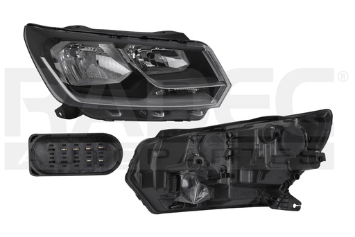 [019-3127-04] FARO VW SAVEIRO 17-19 DOBLE AS MANUAL FILO CROMADO S/FOCO DEPO DER