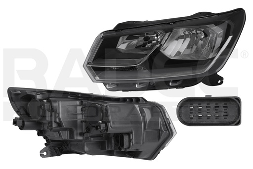 [019-3127-05] FARO VW SAVEIRO 17-19 DOBLE AS MANUAL FILO CROMADO S/FOCO DEPO IZQ