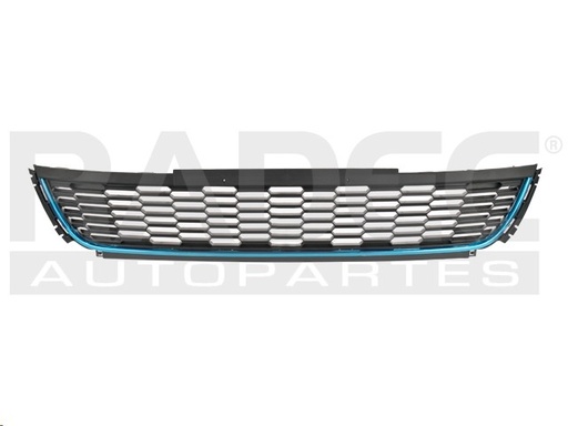 [003-3116-03] REJILLA FASCIA DELANTERA VW POLO 03-07 F/CROMADO CENTRAL