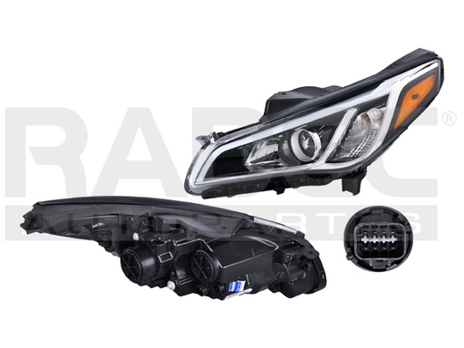 [019-3403-07] FARO HY SONATA SE 15-17 P/FOCO HALOGENO C/FOCO DEPO IZQ