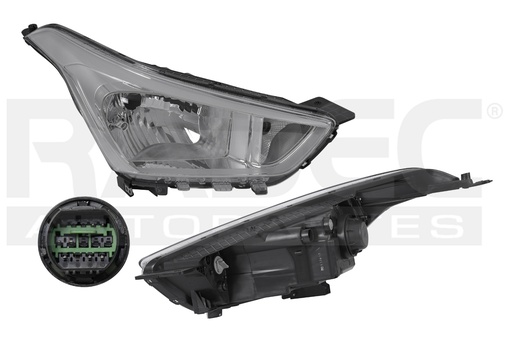 [019-3410-06] FARO HY CRETA 17-19 MANUAL S/FOCO P/FOCO HALOGENO DEPO DER
