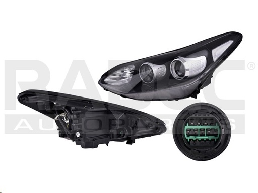 [019-3502-11] FARO KI SPORTAGE EX 16-21 ELECTRICO C/LEDS S/FOCO DEPO IZQ