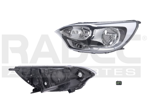 [019-3506-01] FARO KI RIO 16-17 5 PUERTAS ELECTRICO P/FOCO HALOGENO C/LUZ DE DIA S/FOCO DEPO IZQ