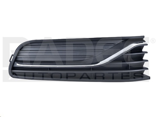 [003-3116-12] REJILLA FASCIA DELANTERA VW POLO 15-20 S/HOYO P/FARO C/MOLDURA CROMADA LINEA ANTERIOR STARLINE L4 4 CILINDROS 1.6L 5 PUERTAS DER