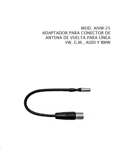 [022-2879] ADAPTADOR ANTENA C/PLUG UNIV VW GM AD