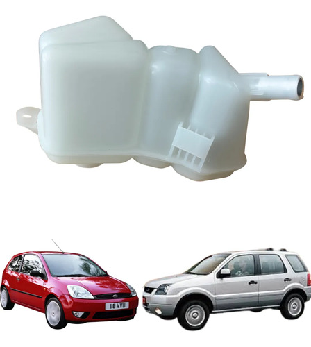 [026-1217-04] DEPOSITO RECUPERADOR FD FIESTA 02-10/ECOSPORT 04-12 L4 1.6, 2.0 LTS S/TAPON 1 SALIDA NAC