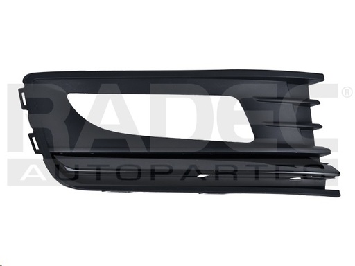 [003-3132-10] REJILLA FASCIA DELANTERA VW VENTO 16-20 C/HOYO P/FARO C/MOLDURA NEGRA LINEA ANTERIOR STARLINE L4 4 CILINDROS 1.6L 4 PUERTAS DER