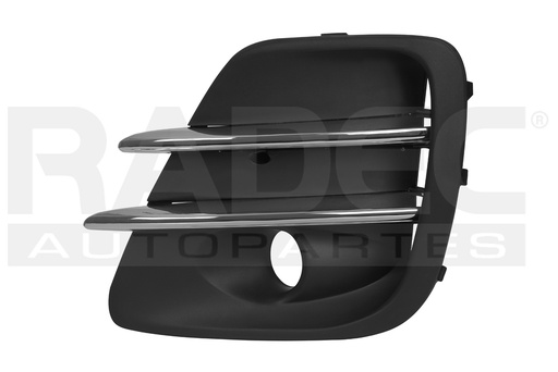 [003-3506-07] REJILLA FASCIA DELANTERA KI RIO 16-17 C/MOLDURAS CROMADAS C/HOYO P/FARO EX/LX L4 4 CILINDROS 1.6L 5 PUERTAS IZQ