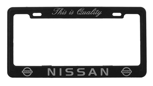 [085-0104-02] MARCO PLACA NISSAN REFLEJANTE
