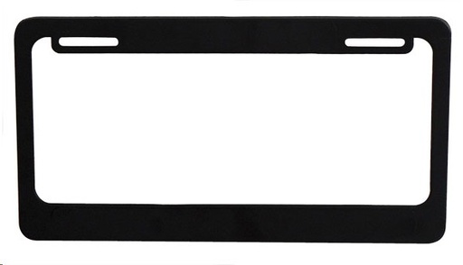 [085-0123-01] MARCO PLACA LISO NEGRO UNIVERSAL PZ  31X16cm