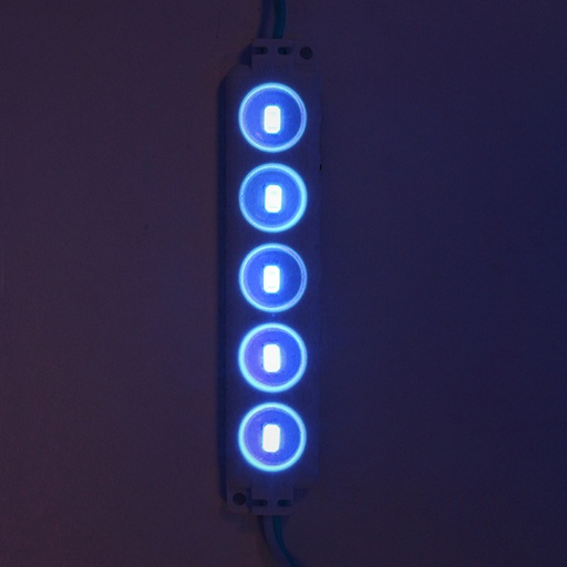 [106-0520-01] MODULO TIRA LEDS C/5 LEDS COBS AZUL C/U