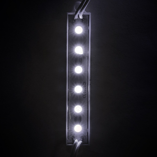 [106-0600-01] MODULO TIRA LEDS C/6 LEDS BLANCO C/U ***Hasta A