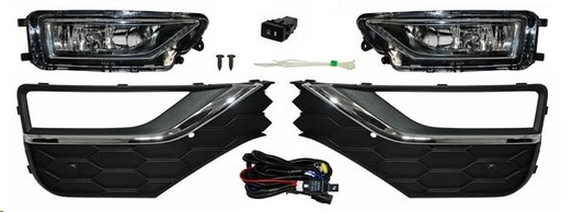 [171-VW958] KIT FARO NIEBLA VW AMAROK 18 PARRILLA C/