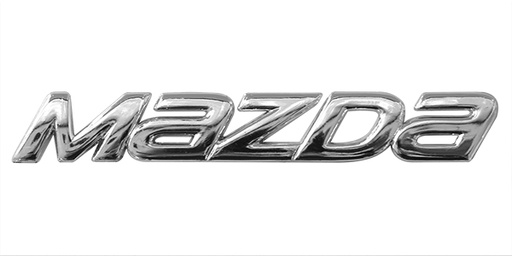 [180-001-2602-05] LETRAS MAZDA SEDAN ACOSTADA CROMO
