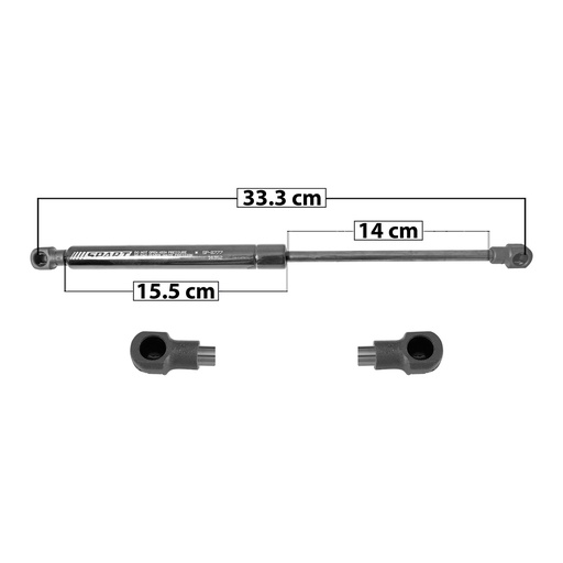 [004-0321-00] AMORTIGUADOR COFRE BW SERIE 5 525I 97-03/M5 00-03  33.3 15.5 14 ENTRADA TIPO 1 ENTRADA 2 TIPO 1 710 159.61 72.4 650 146.13 66.28 SPART SP-8777 Derecho/Izquierdo   