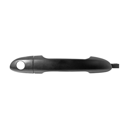 [184-106658] MANIJA EXTERIOR KI SPECTRA 05-09  CON HOYO PARA LLAVE LISA NEGRA PLASTICO HUSHAN Derecho Delantera  