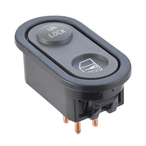 [70110] CONTROL ELECTRICO CV PICK UP/CHEYENNE/SILVERADO/SUBURBAN/TAHOE  GM SIERRA/YUKON 92-94  DE SEGURO 5 PINS 1 TECLA GRIS 12VCC TIPO ORIGINAL    