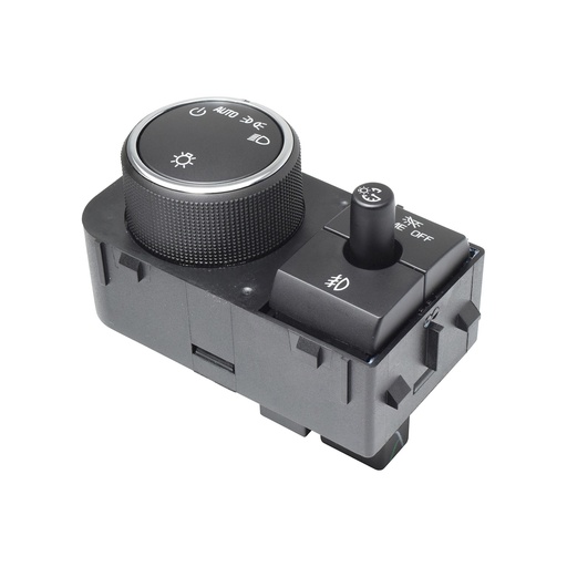 [184-70549] INTERRUPTOR LUZ DE FARO CV CHEYENNE 07-13/EXPRESS VAN 08-18/SILVERADO/PICK UP  GM SIERRA  CV AVALANCHE 07-13/SUBURBAN/TAHOE  GM YUKON 07-14  16 PINS CON REGULADOR NEGRO FILO CROMADO 12VCC CUB    