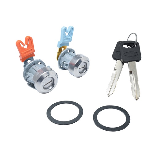 [184-70569] CILINDRO PARA PUERTA FD PICK UP/F-150 97-14/SUPER DUTY 99-16/EXCURSION 00-07/LOBO 97-14/THUNDERBIRD 01-05  LC NAVIGATOR 98-17/MARK LT 04-10/BLACKWOOD 02-03  FD EXPEDITION 97-17/WINDSTAR 99-03  JUEGO METAL CROMADO TIPO ORIGINAL Derecho/Izquierdo   