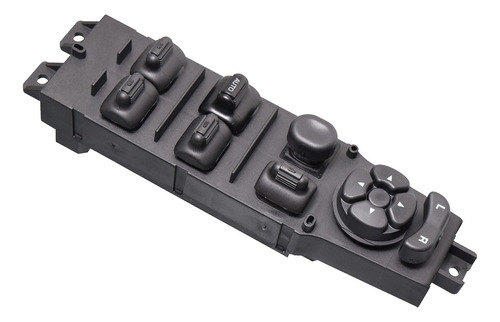 [184-70605] CONTROL ELECTRICO JP CHEROKEE SPORT 97-01  DE ELEVADOR 20 PINS 6 TECLAS NEGRO CON CONTROL PARA ESPEJO 12VCC MANIJAUTO    