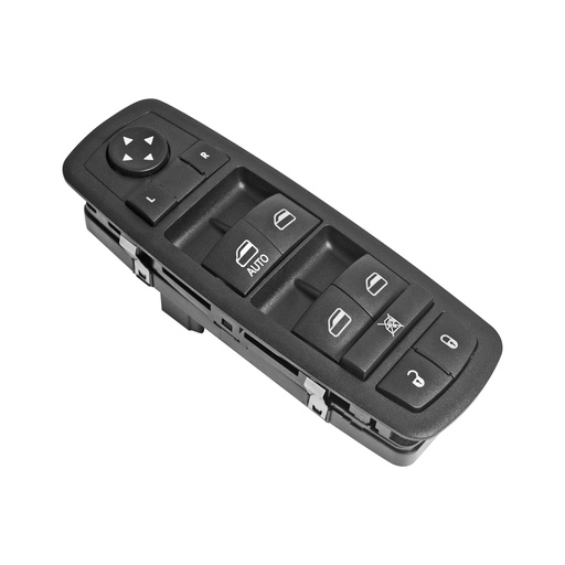[184-70617] CONTROL ELECTRICO DG JOURNEY 11-19/NITRO 07-12/RAM 09-18  JP LIBERTY 08-12  DE ELEVADOR 21 PINS 7 TECLAS NEGRO CON CONTROL PARA ESPEJO 12VCC TIPO ORIGINAL Izquierdo Delantera  
