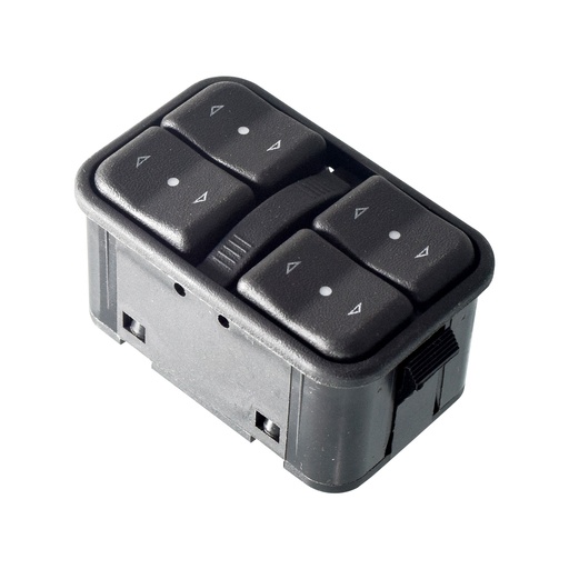 [184-70678] CONTROL ELECTRICO CV CORSA 00-08/ASTRA 00-05  DE ELEVADOR 12 PINS 5 TECLAS NEGRO 12VCC MANIJAUTO    