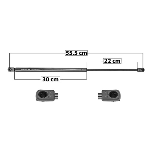 [004-0602-00] AMORTIGUADOR VIDRIO TRASERO CV ASTRO 85-05  GM SAFARI VAN 85-01  55.5 30 22 ENTRADA TIPO 9 ENTRADA 2 TIPO 9 490 110.15 49.96 430 96.67 43.85 SPART 6695    