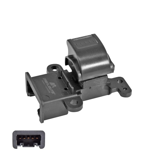[184-71016] CONTROL ELECTRICO HD CIVIC 01-05  DE ELEVADOR 5 PINS 1 TECLA NEGRO 12VCC MANIJAUTO Izquierdo Trasera  