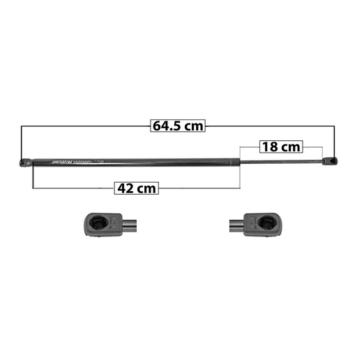 [004-0603-00] AMORTIGUADOR COFRE CV AVALANCHE/SUBURBAN  GM YUKON  CV TAHOE 07-14  64.5 42 18 ENTRADA TIPO 9 ENTRADA 2 TIPO 9 500 112.4 50.98 440 98.92 44.87 SPART SP-5868 Derecho   