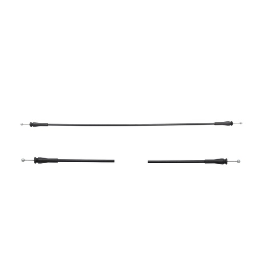 [184-96514] CHICOTE CERRADURA FD ECONOLINE 92-08  49.5CM LARGO HUSHAN Derecho Trasera Puerta lateral abatible 