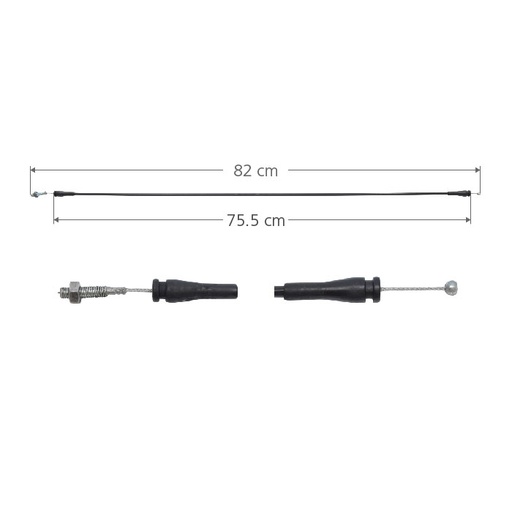 [184-96521] CHICOTE CERRADURA FD F-150/F-250 97-08/LOBO 97-03/EXPEDITION 97-02  PARA CABINA Y MEDIA 82 CM HUSHAN Derecho/Izquierdo Trasera  Inferior