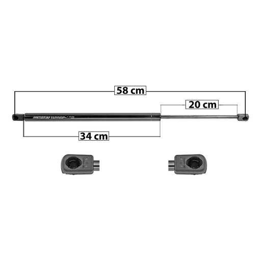 [004-0642-04] AMORTIGUADOR 5TA PUERTA CV SUBURBAN  GM YUKON 07-14  CD ESCALADE ESV 07-11  58 34 20 ENTRADA TIPO 9 ENTRADA 2 TIPO 9 1055 237.19 107.59 1115 250.67 113.7 SPART 6391    