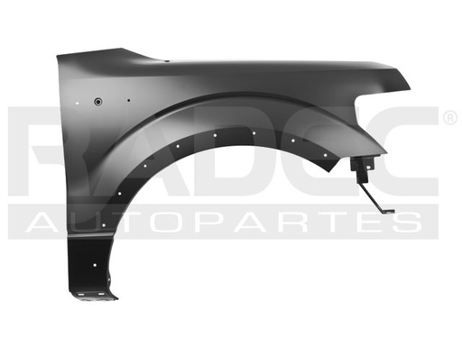 [202-1226-06] SALPICADERA FD LOBO 09-14 C/HOYO P/MOLDURA DER