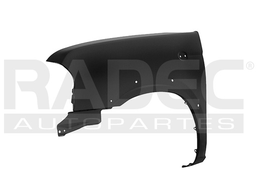 [202-2307-01] SALPICADERA NS FRONTIER 01-15 C/HOYO P/MOLDURA (ESTACAS) XE L4 4 CILINDROS 2.4L 2/4 PUERTAS IZQ