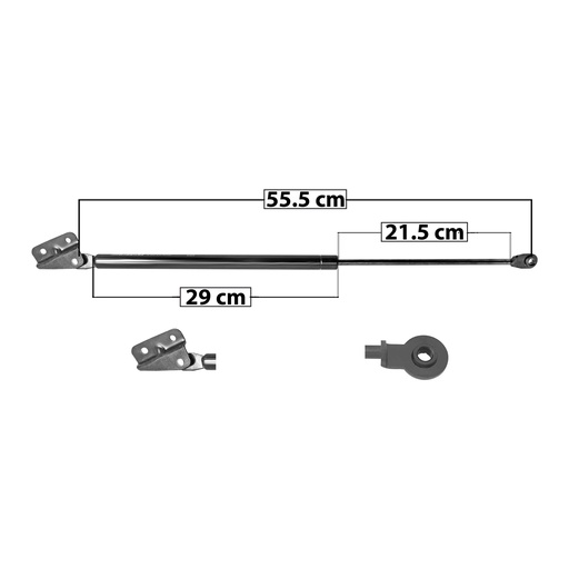 [004-1303-02] AMORTIGUADOR 5TA PUERTA HD CR-V 02-06  55.5 29 21.5 ENTRADA TIPO 21 ENTRADA 2 TIPO 10 100 22.48 10.2 160 35.97 16.32 SPART 6723    