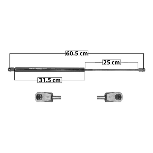 [004-1303-04] AMORTIGUADOR 5TA PUERTA HD CR-V 12-16  60.5 31.5 25 ENTRADA TIPO 9 ENTRADA 2 TIPO 9 365 82.06 37.22 425 95.54 43.34 SPART 6111 Derecho/Izquierdo   