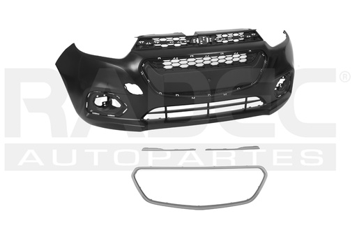 [203-0683-07] FASCIA DELANTERA CV BEAT 18-21 C/MOLDURA CROMADA P/PINTAR LS/LT/LTZ L4 4 CILINDROS 1.2L 4/5 PUERTAS