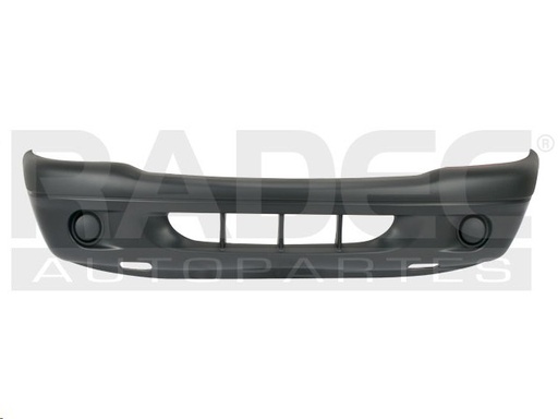 [203-0907-02] FASCIA DELANTERA DG DAKOTA 01-04 P/PINTAR PARTE SUPERIOR CORRUGADA S/HOYO P/FARO