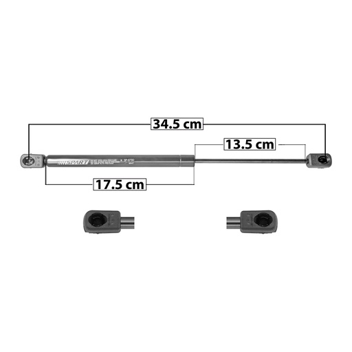 [004-1605-12] AMORTIGUADOR COFRE JP GRAND CHEROKEE 05-10  34.5 17.5 13.5 ENTRADA TIPO 9 ENTRADA 2 TIPO 9 480 107.91 48.95 420 94.42 42.83 SPART 8730    
