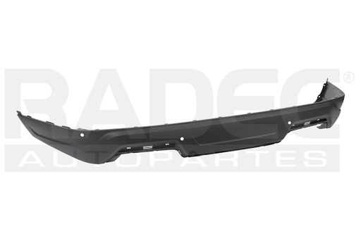 [203-1214-48] FASCIA TRASERA FD EXPLORER 18-19 INFERIOR CORRUGADA C/4 HOYOS P/SENSOR S/HOYO P/REMOLQUE S/HOYO P/MOLDURAS LATERALES