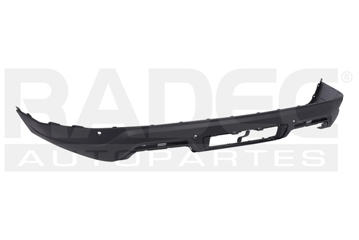 [203-1214-61] FASCIA TRASERA FD EXPLORER 18-19 INFERIOR CORRUGADA C/HOYO P/REMOLQUE C/HOYO P/SENSOR S/HOYO P/MOLDURAS LATERALES