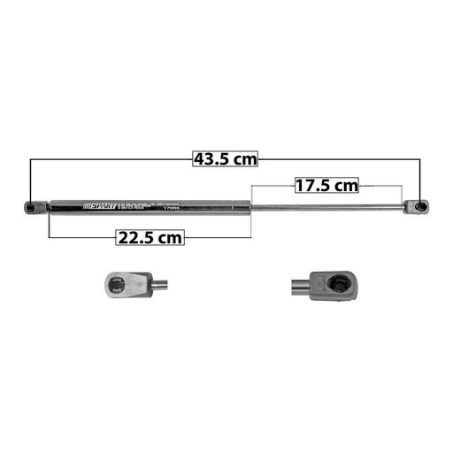 [004-1801-00] AMORTIGUADOR COFRE LC AVIATOR 03-05  43.5 22.5 17.5 ENTRADA TIPO 18 ENTRADA 2 TIPO 9 475 106.78 48.43 415 93.3 42.32 SPART 8157    