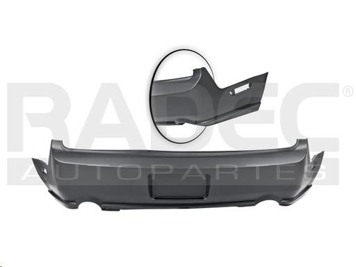 [203-1228-11] FASCIA TRASERA FD MUSTANG GT 05-09 P/PINTAR