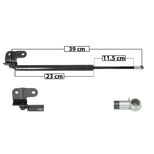 [004-2310-00] AMORTIGUADOR COFRE NS MAXIMA 89-94  39 23 11.5 ENTRADA TIPO 11 ENTRADA 2 TIPO 5 490 109.71 49.76 430 96.22 43.64 SPART SP-8513 Derecho   