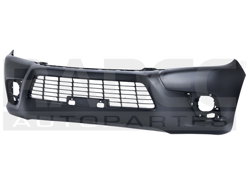 [203-3007-06] FASCIA DELANTERA TY HILUX 16-24 NEGRA C/REJILLA CENTRAL (ANGOSTA CAB. SENCILLA) 4X2/BASE/CHASIS/DIESEL CAB. L4 4 CILINDROS 2.7L 2 PUERTAS