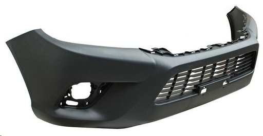 [203-3007-07] FASCIA DELANTERA TY HILUX 16-23 LINEA ANTERIOR NEGRA C/REJILLA CENTRAL (ANCHA CAB. DOBLE) 4X2/4X4/SR/BASE L4 4 CILINDROS 2.7/2.8L 4 PUERTAS