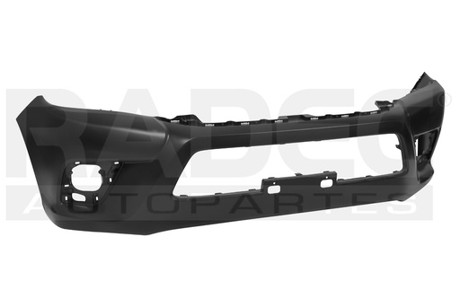 [203-3007-10] FASCIA DELANTERA TY HILUX 16-23 LINEA ANTERIOR NEGRA S/REJILLA CENTRAL (ANGOSTA) 4X2/4X4/SR/BASE/CAHSIS CAB. L4 4 CILINDROS 2.7/2.8L 2/4 PUERTAS