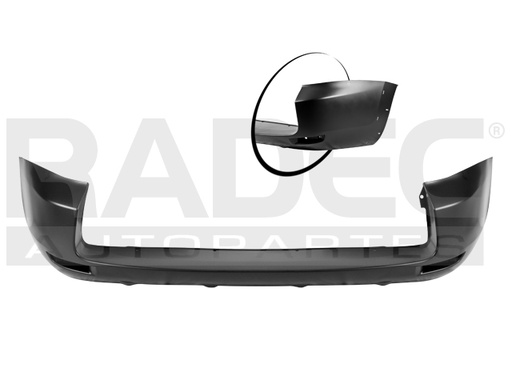[203-3011-04] FASCIA TRASERA TY RAV 4 06-08 P/PINTAR C/HOYO P/MOLDURA