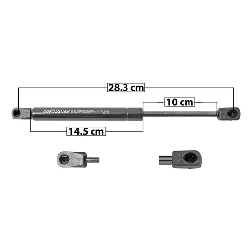 [004-2505-00] AMORTIGUADOR CAJUELA PT GRAND PRIX 99-03  CV IMPALA/MONTE CARLO 99-05  550 123.65 56.09 490 110.15 49.96 SPART Derecho/Izquierdo   